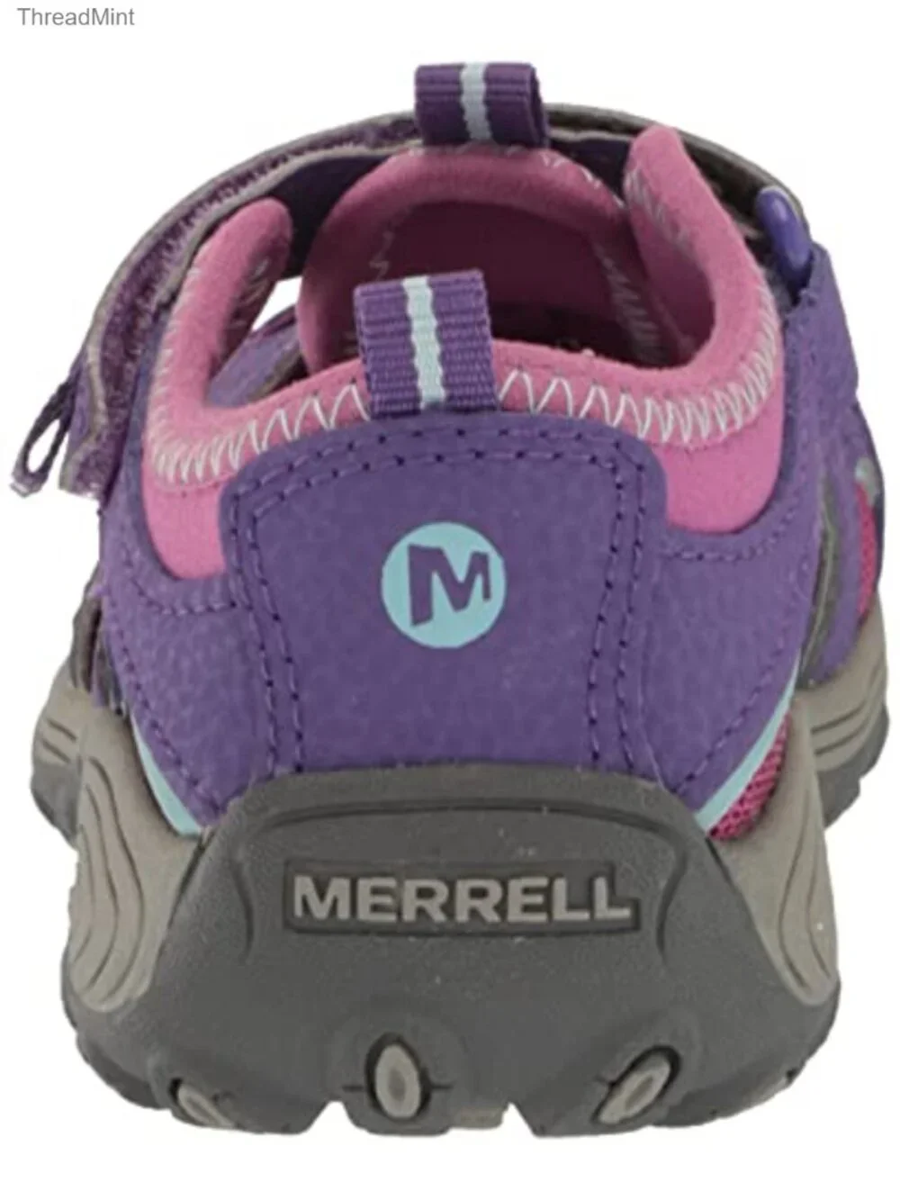 Merrell Kids Leather Athletic Sandals Hook & Loop Closure